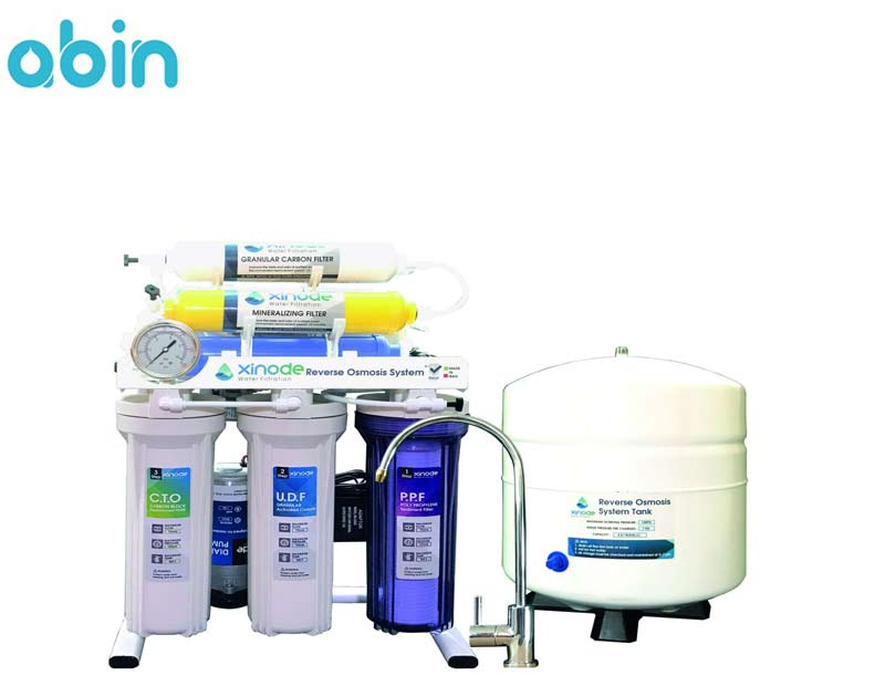 دستگاه تصفیه آب خانگی زینود با فیلتر ممبران 100 گالن