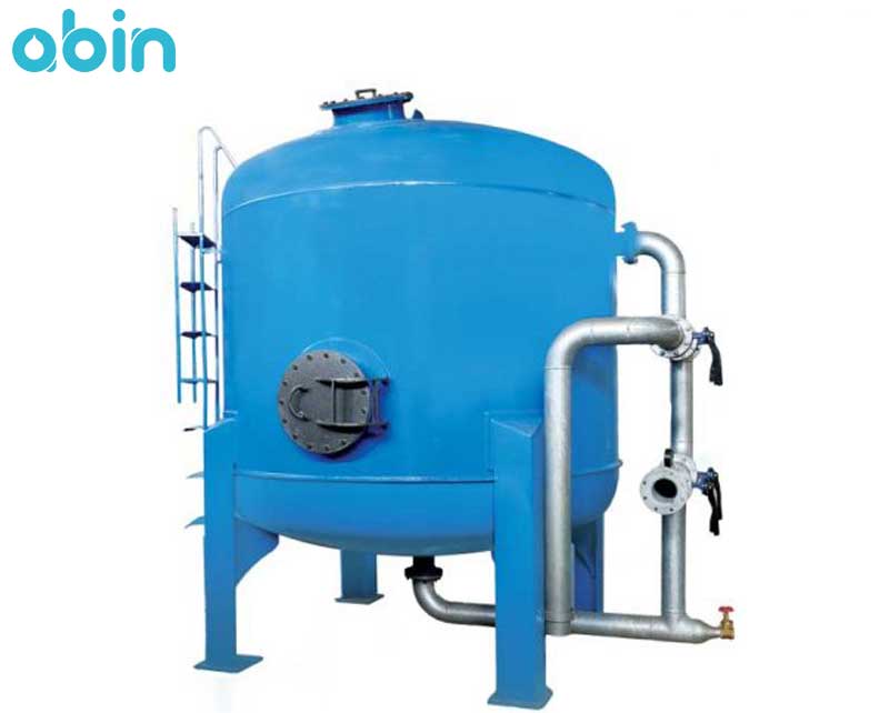 فیلتر شنی فلزی رخشاب با ظرفیت 17.6 متر مکعب در ساعت