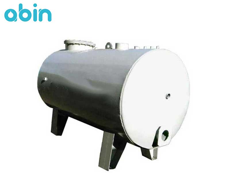 منبع کویل دار آب گرم افقی 1500 لیتری با ضخامت 5 میلی متر رخشاب