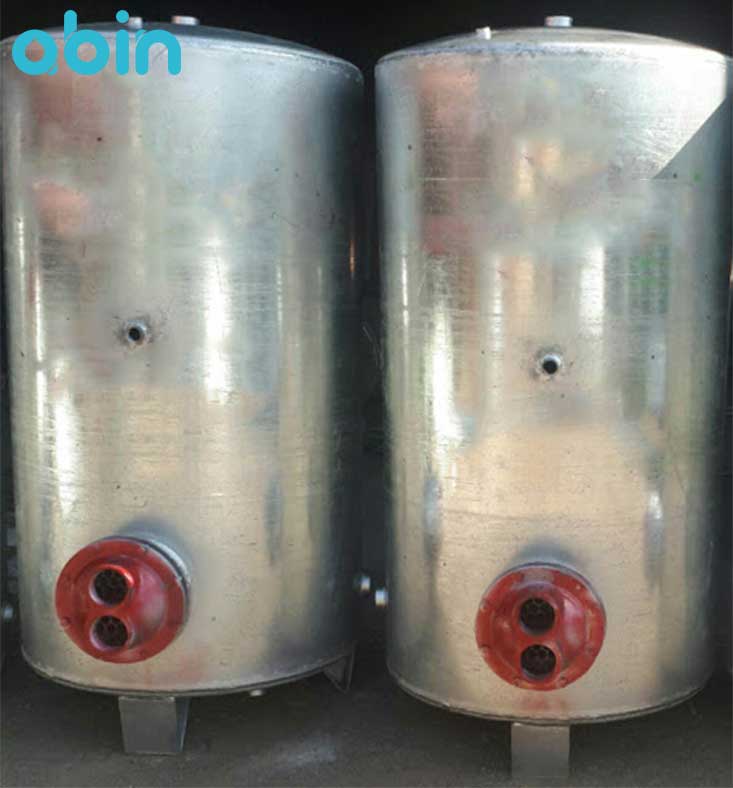 منبع کویل دار ایستاده آب گرم رخشاب با ضخامت 5 میلی-متر